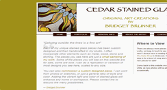 Desktop Screenshot of cedarstainedglass.com